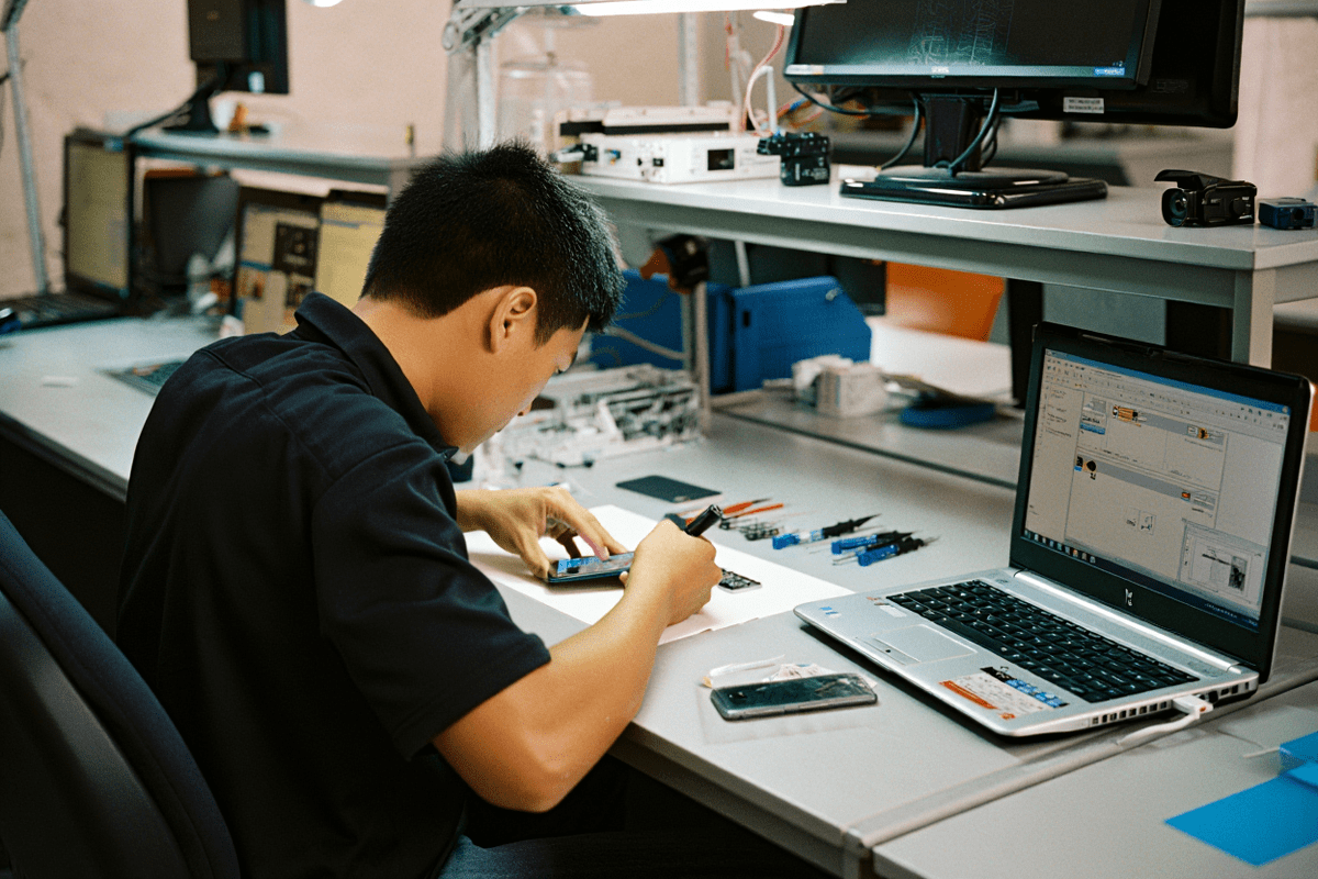 Процесс ремонта техники Korting в korting-servis